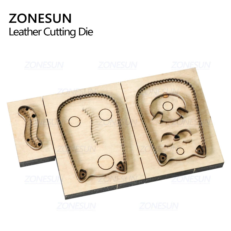 ZONESUN C3 Bank Credit Card Holder Custom Leather Cutting Die Handicraft Punching Tool DIY Paper Clicker Die Wooden Template