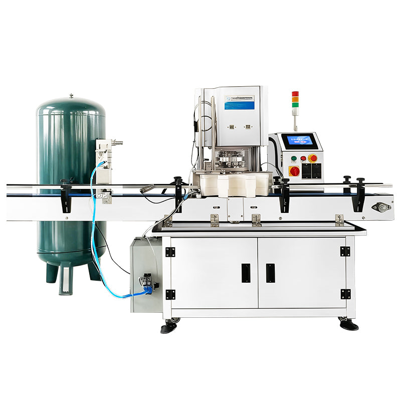 ZONESUN ZS-AFK200 Fully Automatic Vacuum Can Sealing Machine for Metal Packaging