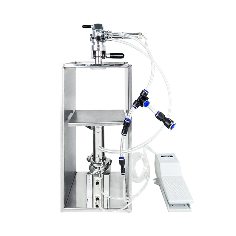 ZONESUN ZS-CCF1 Isobaric Pressure Filling Machine for Beer and Soda with Pneumatic Control Compact Design and Can or Bottle Support