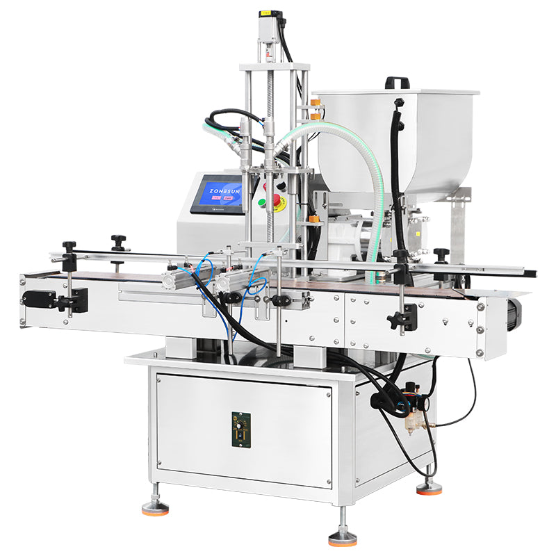 ZONESUN ZS-DTGT800U2 Automatic Paste Filling Machine with Rotor Lobe Pump for Peanut Butter