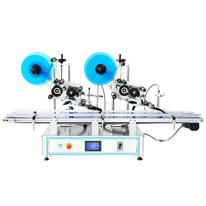 ZONESUN ZS-TB833N Double Heads Flat Surface Square Boxes labeling machine