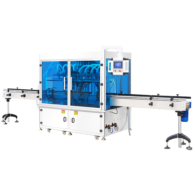 ZONESUN ZS-VTGF8A Automatic 8 Head Gear Pump Liquid and Paste Filling Machine for Shampoo Lotion Detergent with 50ml to 5000ml Range