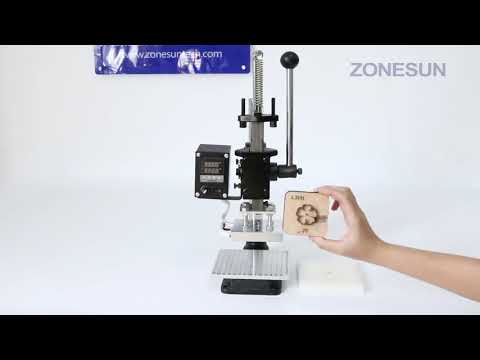 ZONESUN Multifunctional Press trainer hot foil stamping machine digital embossing machine