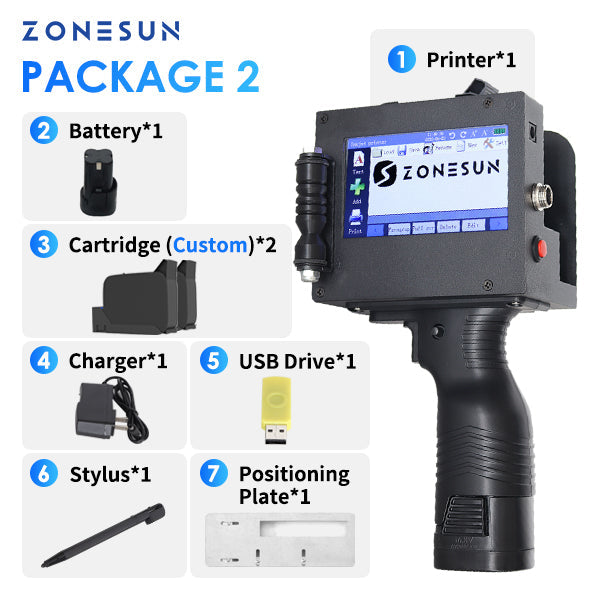 Zonesun ZS-HIP508 Handheld Multilingual Inkjet Printer Coding Machine