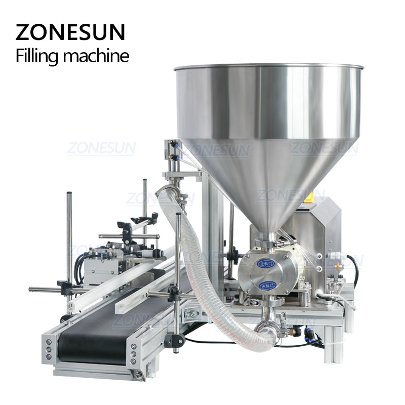 ZONESUN ZS-DTGT900 Tabletop Automatic Rotor Pump Paste Liquid Filling Machine
