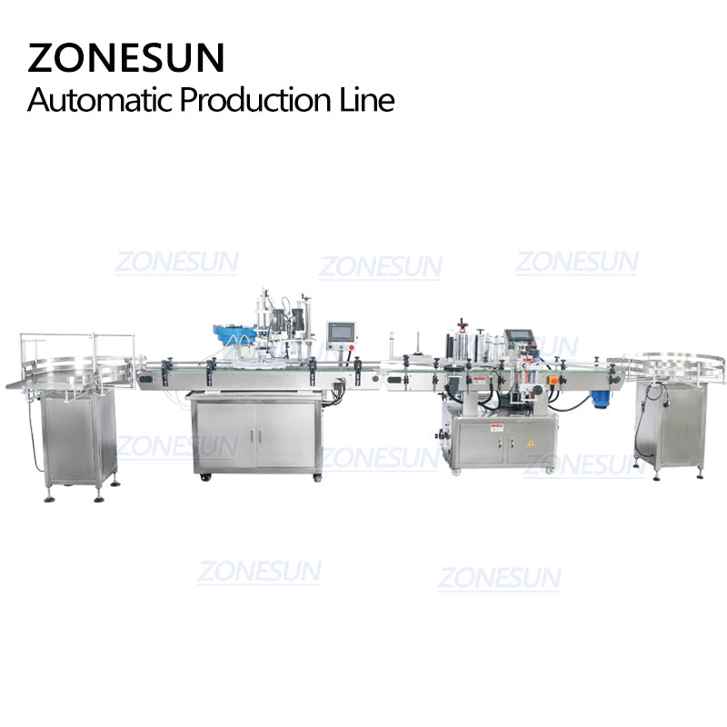 ZONESUN ZS-FAL180A8 Full Automatic Filling Capping and Labeling Machine