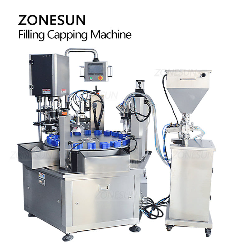 ZONESUN ZS-SRFC Automatic Cream Filling and Capping Machine