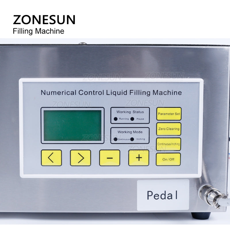 ZONESUN ZS-DP621W Bomba de diafragma semiautomática Máquina de llenado y pesaje de líquidos