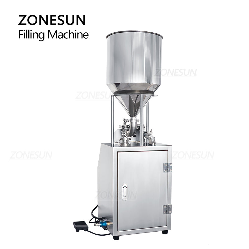 ZONESUN ZS-YTCP12V Pneumatic Cosmetic Essence Pre-filled Syringe Ceramic Plunger Pump Liquid Paste Filling Machine