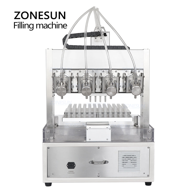 ZONESUN ZS-XYZ4 Ceramic Plunger Pump Reagent Tube Small Volume Precision Filling Machine