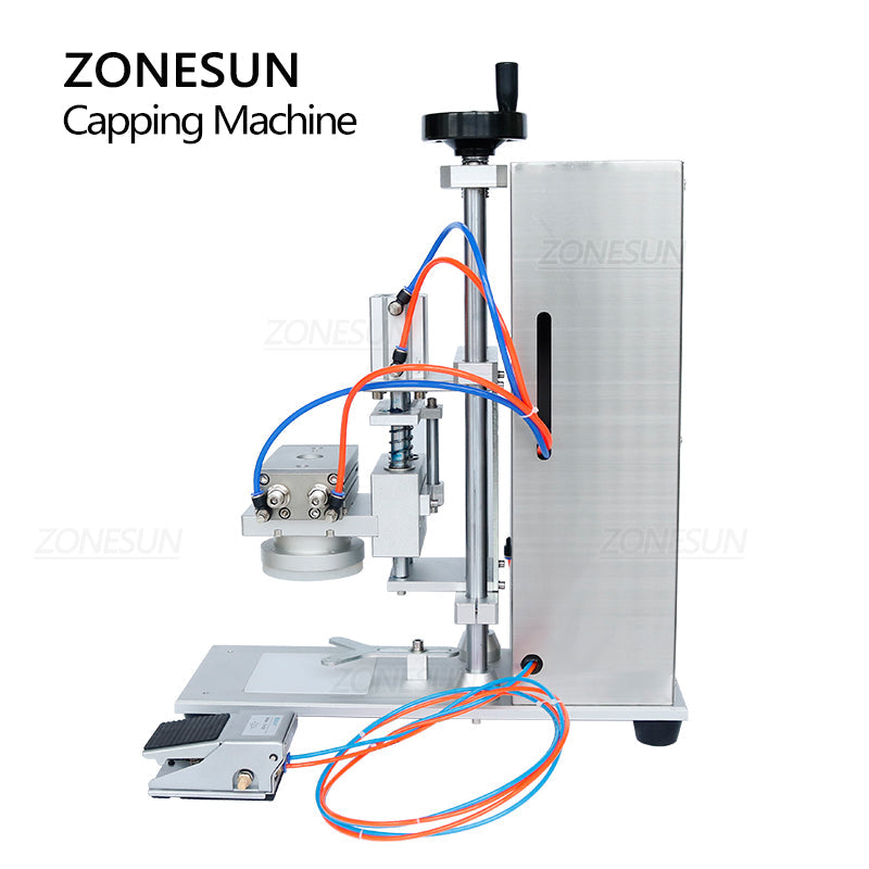 ZONESUN ZS-XG450D Semi Automatic Desktop Glass Jar Bottle Twist Off Capping Machine