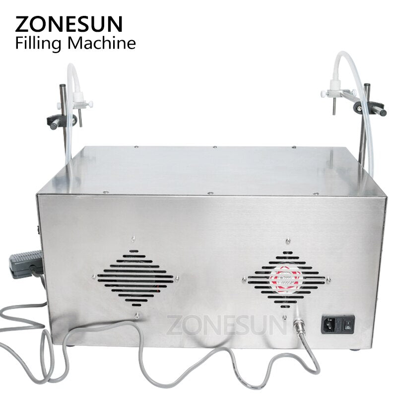 ZONESUN 2 Nozzles Peristaltic Pump Liquid Filling Machine