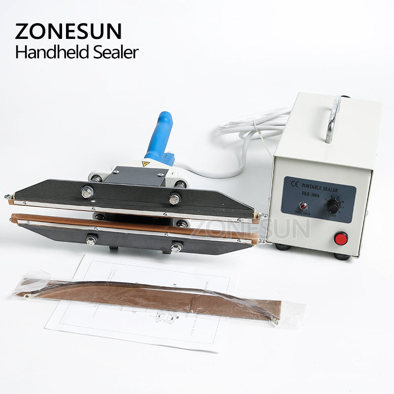 ZONESUN 200/300/400mm Direct-heat Hand-held Plier Sealing Machine