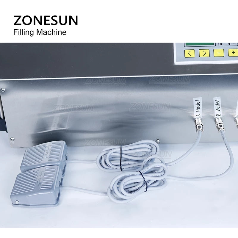 ZONESUN ZS-DP432W 2 Nozzles Big Flow Diaphragm Pump Liquid Weighing Filling Machine