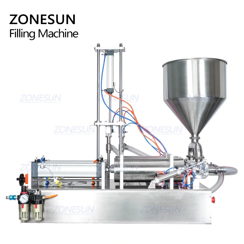 ZONESUN ZS-GTD2 1000-5000ml 2 Diving Nozzles Paste Filling Machine