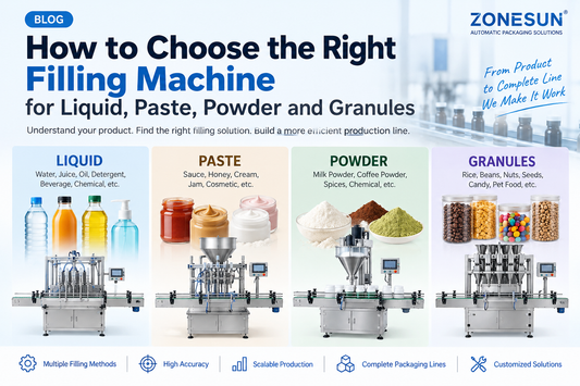 How to Choose the Right Filling Machine for Liquid, Paste, Powder and Granules