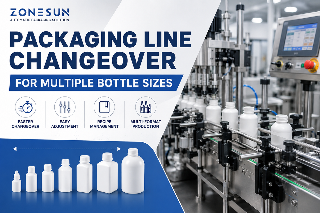 Packaging Line Changeover for Multiple Bottle Sizes | ZONESUN