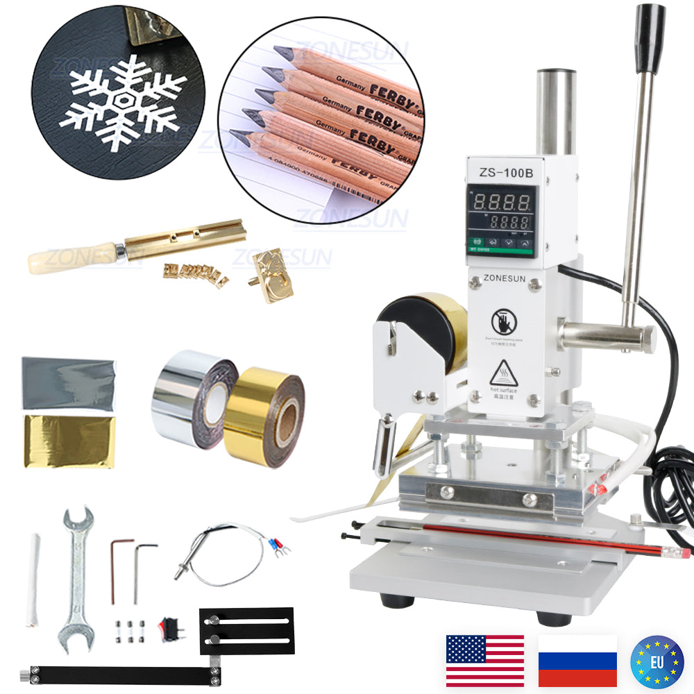 ZONESUN ZS-100B 10x13cm Dual Use Pencil Hot Foil Stamping Machine
