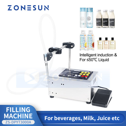 ZONESUN ZS-DPYT3000A Semi-automatic Intelligent Dual-Head Liquid Filling Machine
