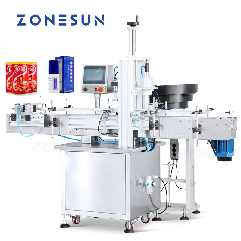 Bottle Cap Rube Machine ZONESUN ZS-XG440G AUTOMATIC BOTTLE CAP PRESSING MACHINE WITH CAP FEEDE ...