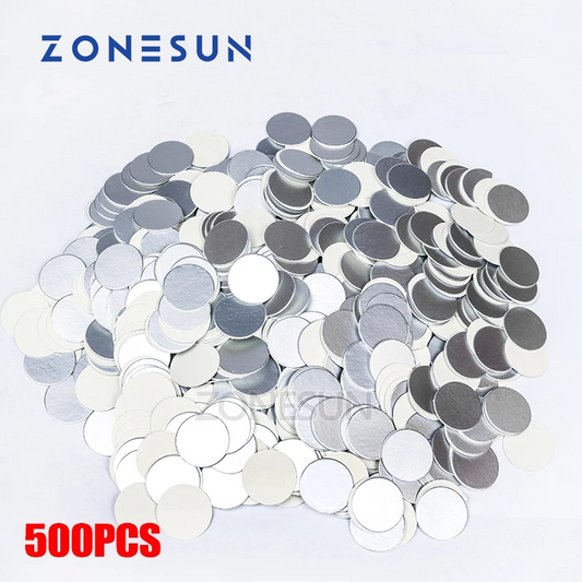 ZONESUN Induction Sealing Customized Size Aluminum Foil Lid Liners for PP PET PVC PS ABS glass bottles