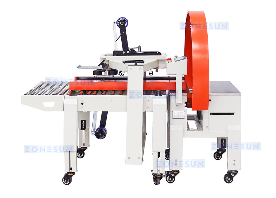 ZONESUN ZS-TFX30 Carton Orbital Wrapper Cross-Taping Machine Ring‑type Tape Sealer