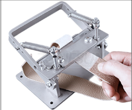 ZONESUN Leather Scraper Manual Leather Skiver Peel Tools Shovel Skin Machine Splitter Vegetable Tanned Handle Peeler