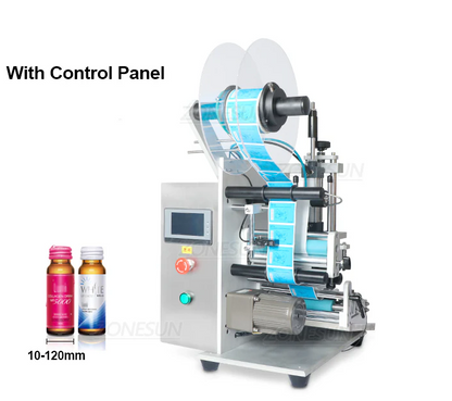 ZONESUN ZS-TB100 Semi Automatic Round Bottle Single Double Sides Labeling Machine