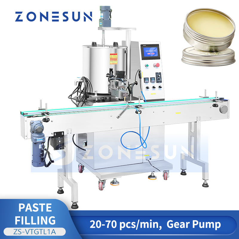 ZONESUN ZS-VTGTL1A Automatic Heated Lipstick, Wax & Jam Gear Pump Filling Machine