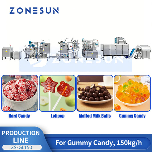 Zonesun ZS-GL150 Gummy Candy Production Line Cooking & Cooling System