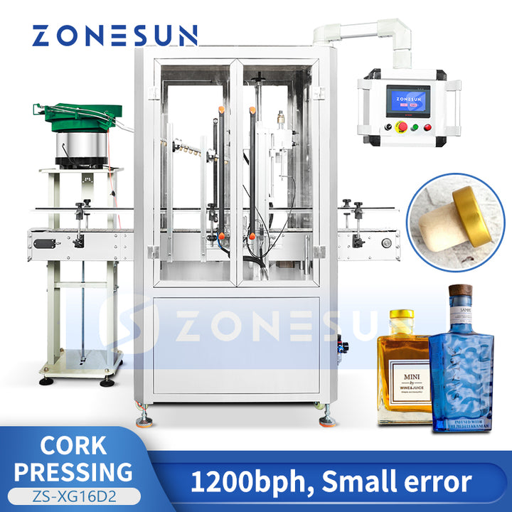ZONESUN ZS-XG16D2 Automatic Cap Pressing Machine With Dust Cover