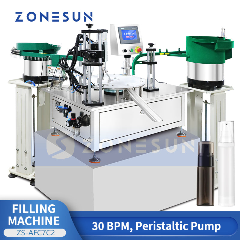 ZONESUN ZS-AFC7C2 Compact Automatic Filling and Capping Machine for Small Bottles