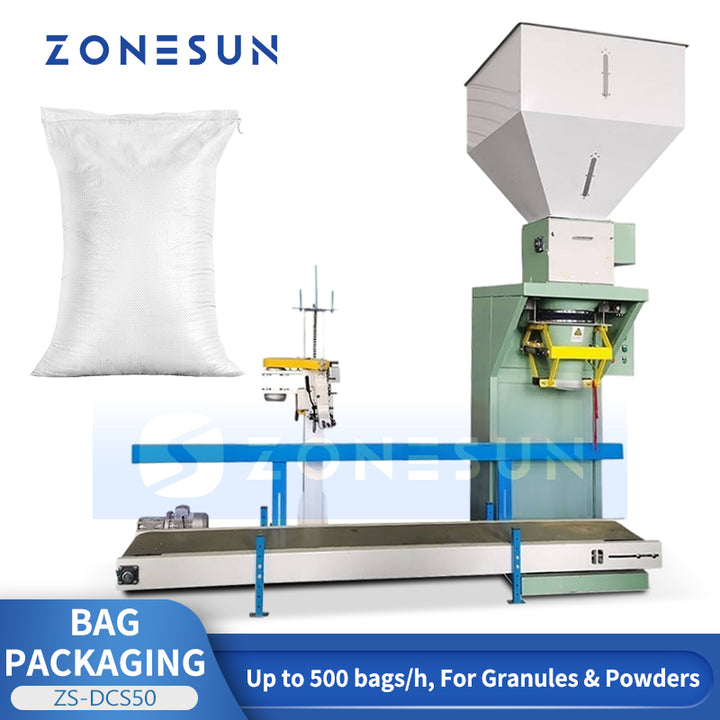 ZONESUN ZS-DCS50 Fully Automatic 25kg 50kg Large Bag Packing Machine