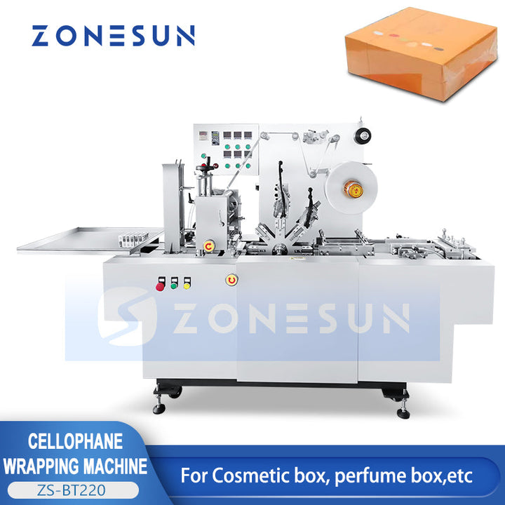 ZONESUN ZS-BT220 Automatic Horizontal BOPP Cellophane Film Box Wrapping Machine