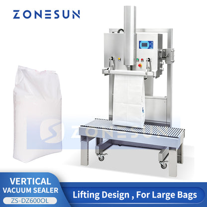 ZONESUN ZS-DZ600OL Vertical Lifting Vacuum Packaging Machine for Large Bags