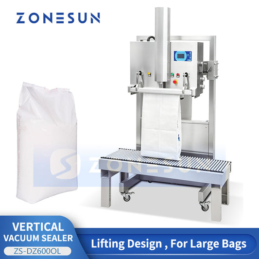ZONESUN ZS-DZ600OL Vertical Lifting Vacuum Packaging Machine for Large Bags
