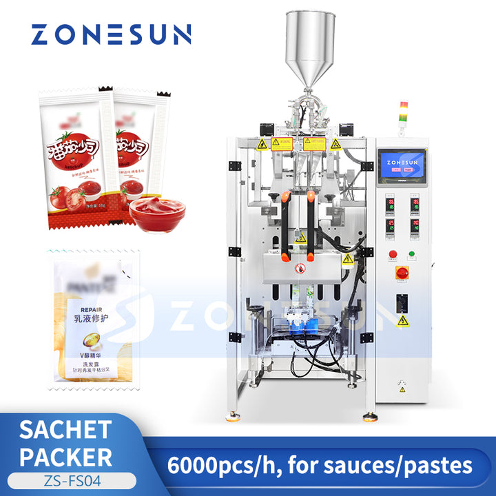 Zonesun ZS-FS04 Dual Lanes Sachet VFFS Packaging Machine