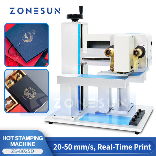 Zonesun ZS-8025D Digital Hot Foil Stamping Machine for Boxes & Bags
