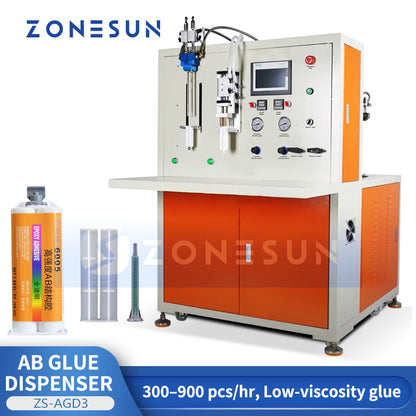ZONESUN ZS-AGD3 Automatic Dual-Component Adhesive Filling Machine for Epoxy, PU and Acrylic