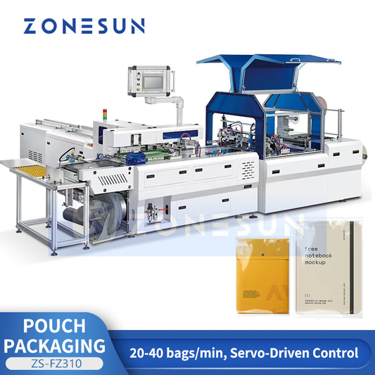 High-Speed Automation: ZONESUN ZSFZ310 Automatic Paper Counting and Bagging Machine for Stationery