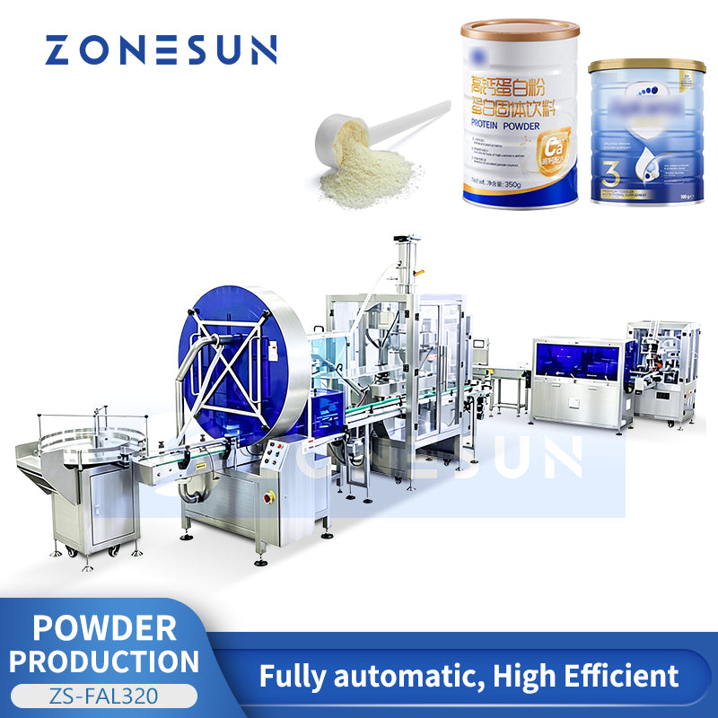 ZONESUN ZS-FAL320 Automatic Milk Powder Filling and Packaging Production Line
