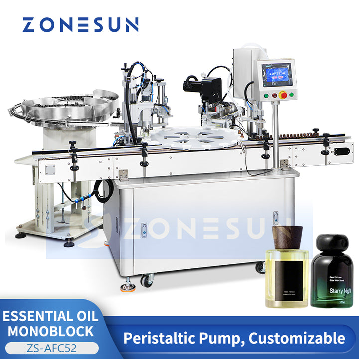 ZONESUN ZS-AFC52 Automatic Essential Oil Filling and Capping Machine