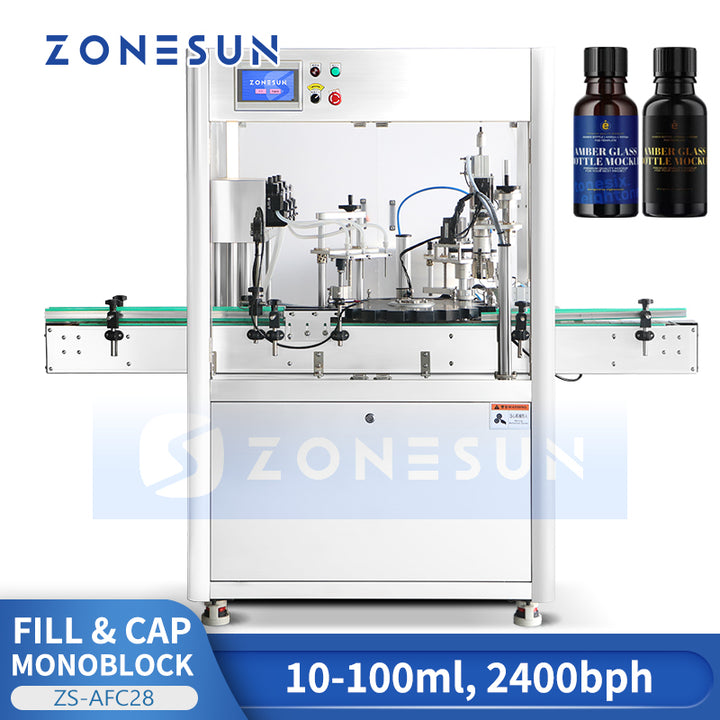 ZONESUN ZS-AFC28 Automatic High Speed Eyedrops Essential Oil Vials Bottle Filling and Capping Machine
