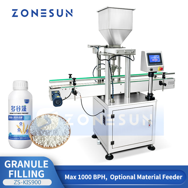 ZONESUN ZS-KIS900 Automatic Volumetric Cup Granule Filling Machine for Sugar,Grains& Spices