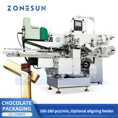 ZONESUN ZS-CWM2 Automatic Chocolate Wrapping Machine for Candy and Confectionery Packaging