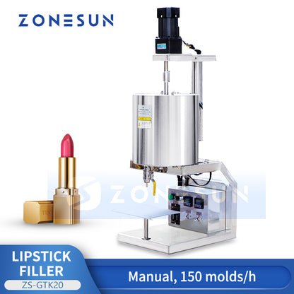 ZONESUN ZS-GTK20 Manual Lipstick Liquid Filling Machine Candle Packing Machine