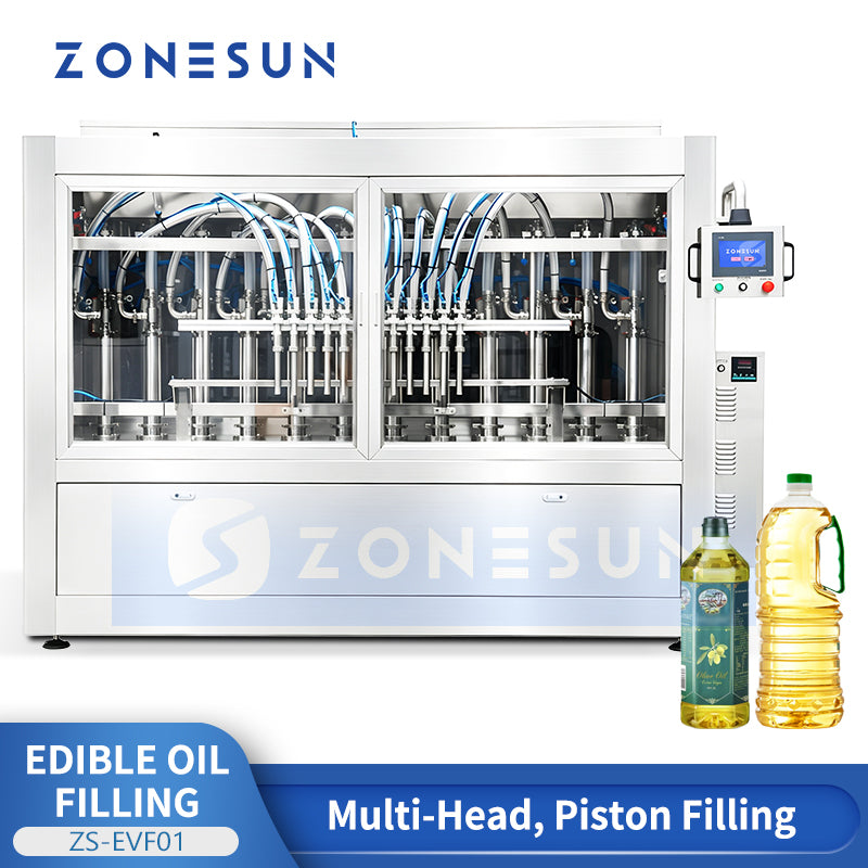 ZONESUN ZS-EVF01 Automatic Multi-Head Piston Edible Oil Filling Machine