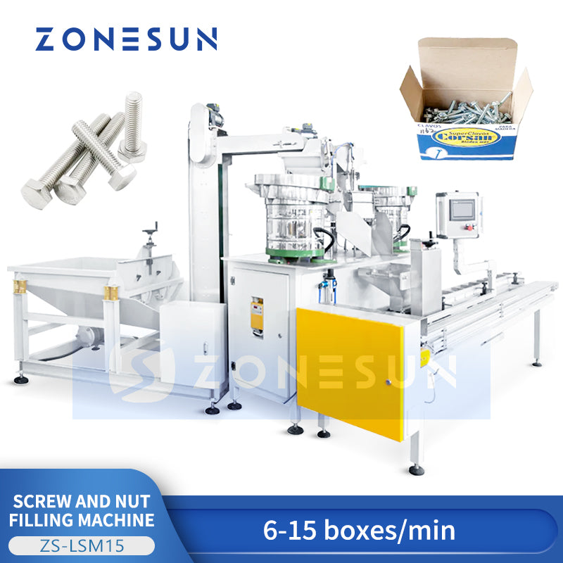 Zonesun ZSLSM15 Nut and Bolt Packing Machine Zonesun Auto Pack