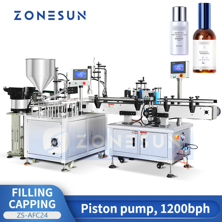 ZONESUN ZS-AFCL3 Automatic Monoblock Filling Capping and Labeling Machine Bottle Packaging Line