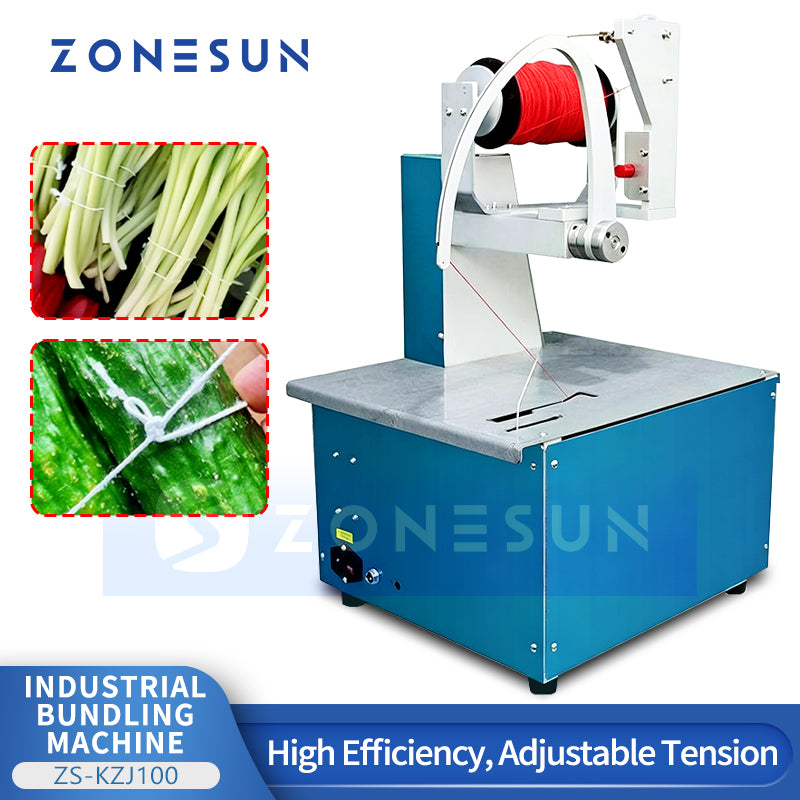 ZONESUN ZS-KZJ100 Automatic Elastic Rubber Rope Bunching Machine for Flowers & Vegetables
